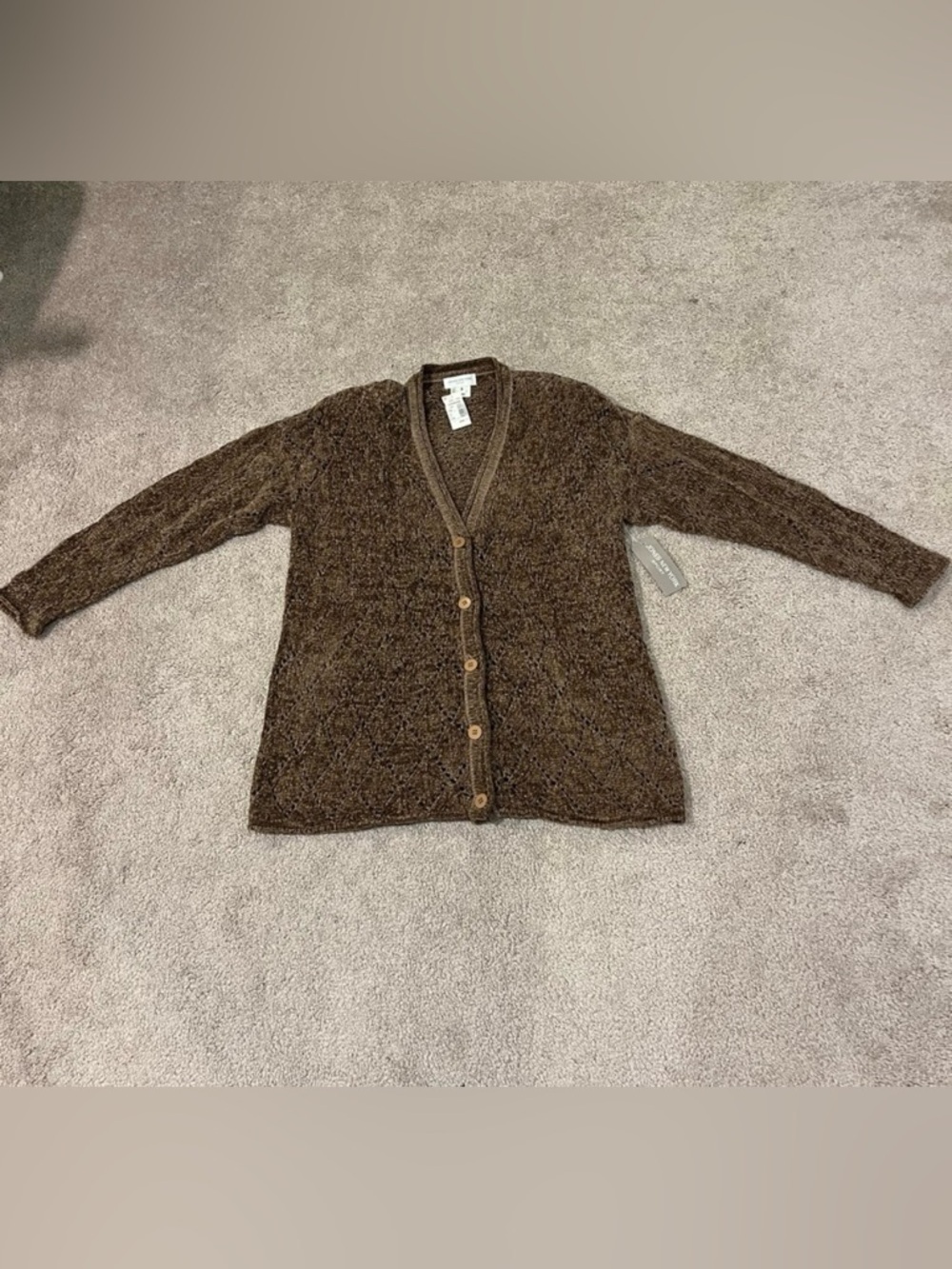 Jones New York Sport Vintage Button-Up Cardigan Sweater